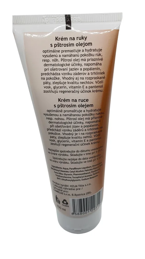 Regeneračný krém na ruky so pštrosím olejom