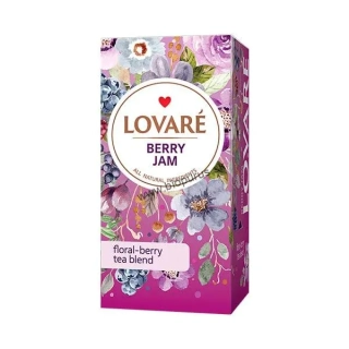 LOVARÉ Berry Jam, bylinkový čaj s príchuťou 36g (24 porcií)