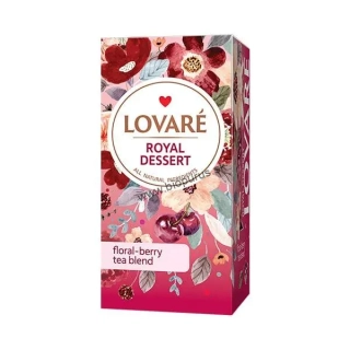 LOVARÉ Royal Dessert, bylinkový čaj s príchuťou 36g (24 porcií)