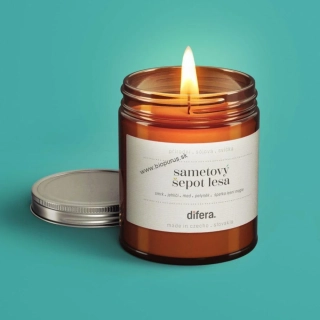 Sójová sviečka 180 ml,zamatový šepot lesa