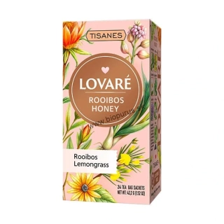LOVARÉ Rooibos Honey, bylinkový čaj 24 vrecúšok
