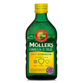 MÖLLER'S Omega 3-rybí olej s citrónovou príchuťou 250 ml