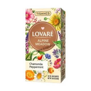 LOVARÉ Alpine Meadow, bylinkový čaj 24 vrecúšok