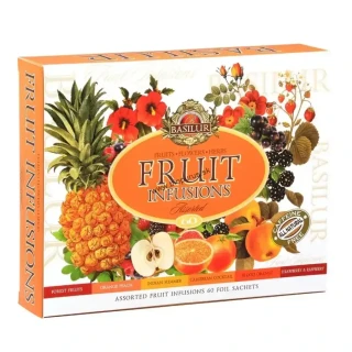 BASILUR Fruit Infusions Assorted, ovocný čaj, 60 porcii