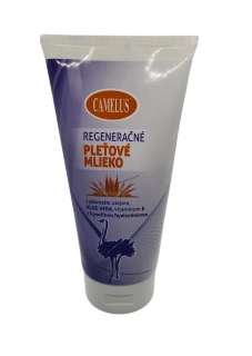 Regeneračné mlieko s pštrosím olejom, aloe vera a kyselinou hyalurónovou 150 ml